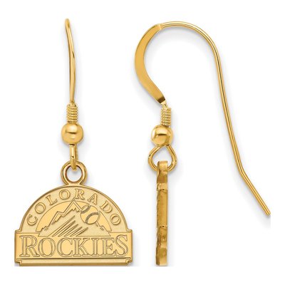 Colorado Rockies Gold-Plated Sterling Silver Dangle Earrings
