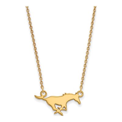 SMU Mustangs Small Pendant Necklace, 18 in