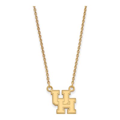 University of Houston Gold-Plated Sterling Silver Small U-H Pendant Necklace