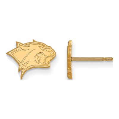 University of New Hampshire Gold-Plated Sterling Silver UNH Wildcat Earrings