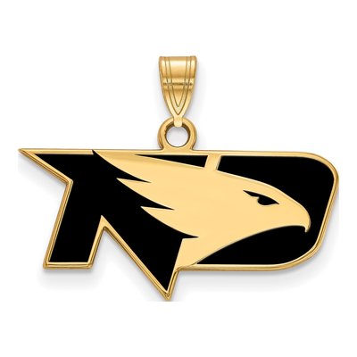University of North Dakota Gold-Plated Sterling Silver Small Enamel Pendant