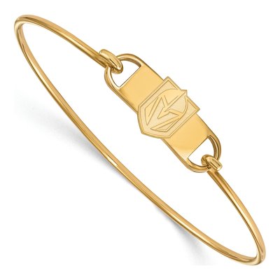 Vegas Golden Knights Gold-Plated Sterling Silver Wire Bangle Bracelet