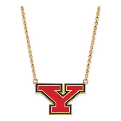 Youngstown State University Gold-Plated Sterling Silver Large Letter Y Pendant Necklace