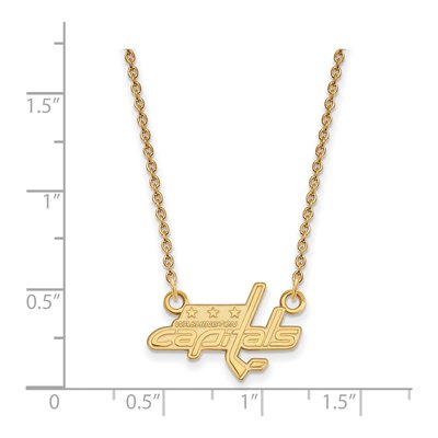 Washington Capitals Gold-Plated Sterling Silver Small Pendant Necklace – view 2