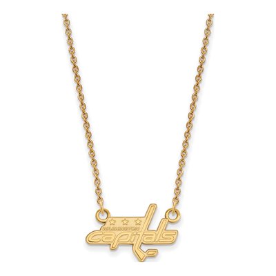 Washington Capitals Gold-Plated Sterling Silver Small Pendant Necklace