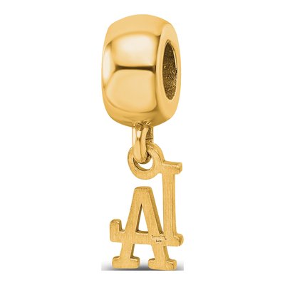 Los Angeles Dodgers Gold-Plated Sterling Silver Extra Small LA Dangle Bead – view 5