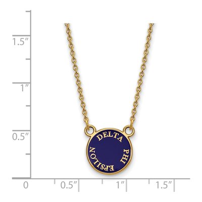 Delta Phi Epsilon Gold-Plated Sterling Silver Small Sorority Necklace – view 2