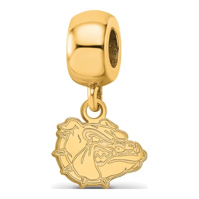 Gonzaga University Gold-Plated Sterling Silver Bulldog Dangle Charm
