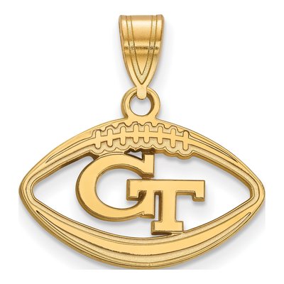 Georgia Tech G-T Football Pendant
