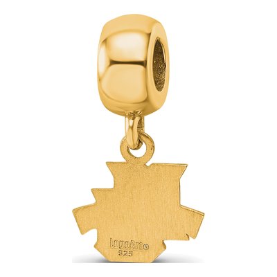 Marquette University Gold-Plated Dangle Bead Charm – view 5