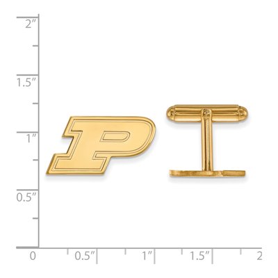 Purdue University Letter P Cuff Links – view 2