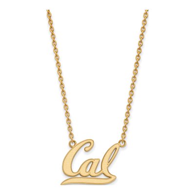 University of California Berkeley Gold-Plated Sterling Silver UC Large Pendant Necklace