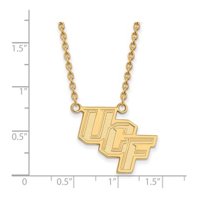 UCF Knights Gold-Plated Pendant Necklace, 18" – view 2