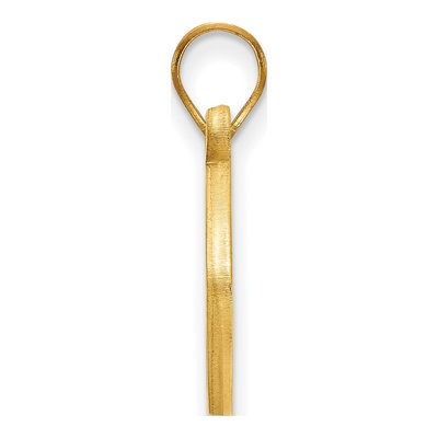 University of Pittsburgh Gold-Plated Sterling Silver Medium Pitt Panthers Football Pendant – view 2
