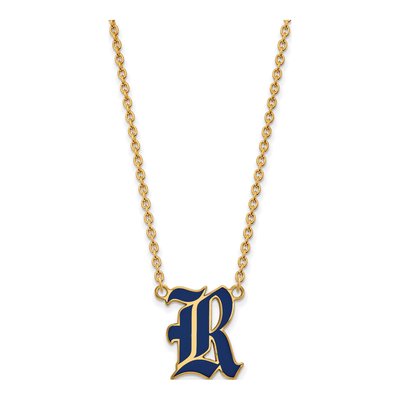 Rice University Gold-Plated Sterling Silver Large Letter R Necklace