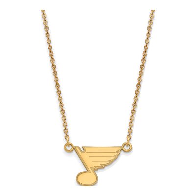 St. Louis Blues Gold-Plated Sterling Silver Small Pendant Necklace