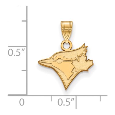 Toronto Blue Jays Gold-Plated Sterling Silver Small Pendant – view 2
