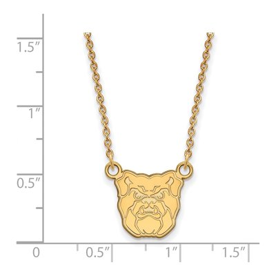 Butler University Gold-Plated Sterling Silver Small Bulldogs Necklace – view 2