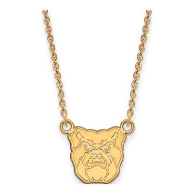 Butler University Gold-Plated Sterling Silver Small Bulldogs Necklace