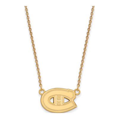 Montreal Canadiens Gold-Plated Sterling Silver Small Pendant Necklace