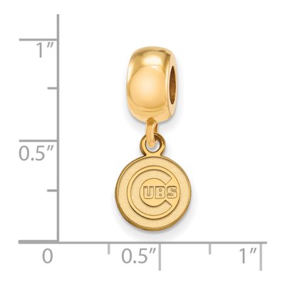 Chicago Cubs Dangle Bead - Sterling Silver LogoArt – view 3
