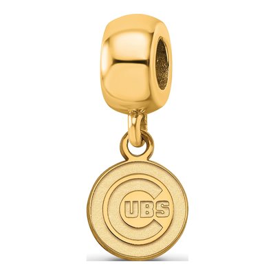 Chicago Cubs Dangle Bead - Sterling Silver LogoArt