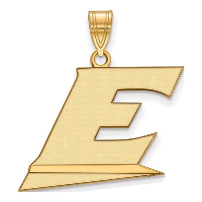 Eastern Kentucky University Gold-Plated Sterling Silver Large Letter E Pendant