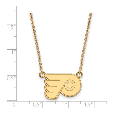 Philadelphia Flyers Gold-Plated Sterling Silver Small Sm Pendant Necklace – view 2