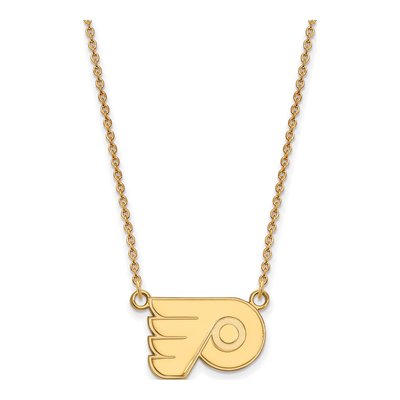 Philadelphia Flyers Gold-Plated Sterling Silver Small Sm Pendant Necklace