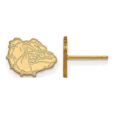Gonzaga University Gold-Plated Sterling Silver Bulldog Extra Small Earrings