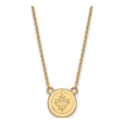 Winnipeg Jets Gold-Plated Sterling Silver Small Pendant Necklace