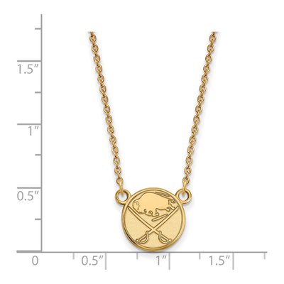 Buffalo Sabres Gold-Plated Sterling Silver Small Pendant Necklace – view 2