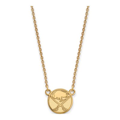 Buffalo Sabres Gold-Plated Sterling Silver Small Pendant Necklace