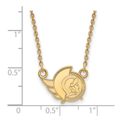 Ottawa Senators Gold-Plated Sterling Silver Small Pendant Necklace – view 3