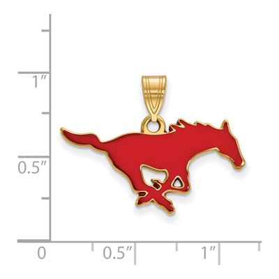 SMU Mustangs Enameled Pendant – view 2