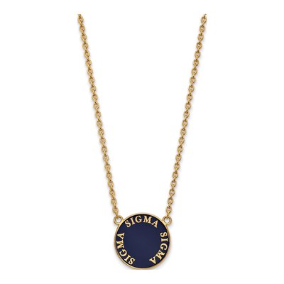 Sigma Sigma Sigma Gold-Plated Sterling Silver Large Tri Pendant
