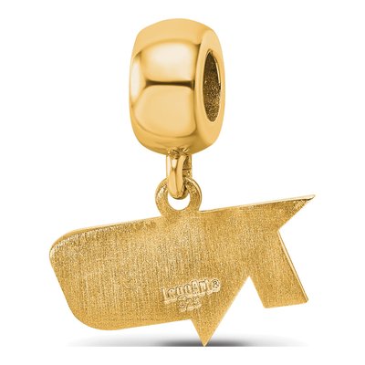 University of North Dakota Gold-Plated Sterling Silver Extra Small UND Dangle Bead – view 5