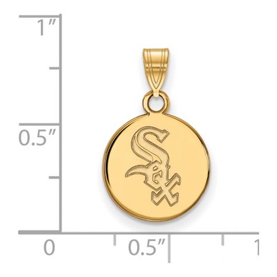 Chicago White Sox Gold-Plated Sterling Silver Small Pendant – view 2
