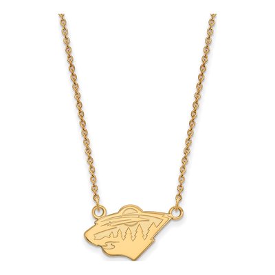 Minnesota Wild Gold-Plated Sterling Silver Small Necklace