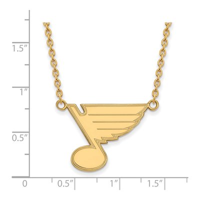 St. Louis Blues Gold-Plated Sterling Silver Large Necklace – view 2