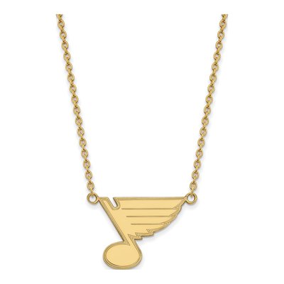 St. Louis Blues Gold-Plated Sterling Silver Large Necklace