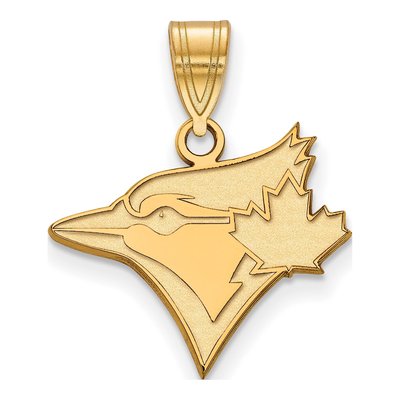 Toronto Blue Jays Gold-Plated Sterling Silver Medium Pendant