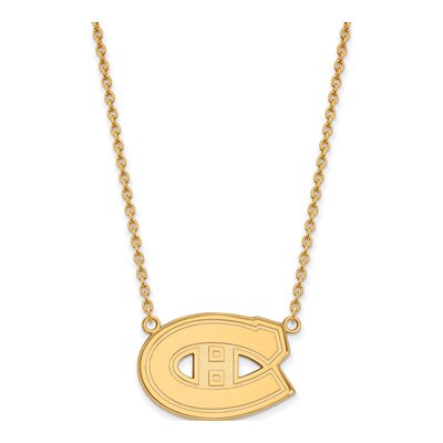 Montreal Canadiens Gold-Plated Sterling Silver Large Pendant Necklace