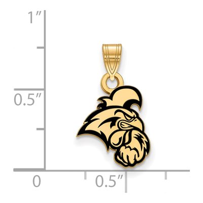 Coastal Carolina University Gold-Plated Sterling Silver Chanticleer Small Enamel Pendant – view 2