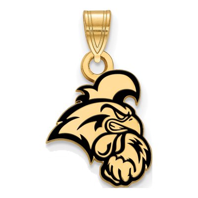 Coastal Carolina University Gold-Plated Sterling Silver Chanticleer Small Enamel Pendant