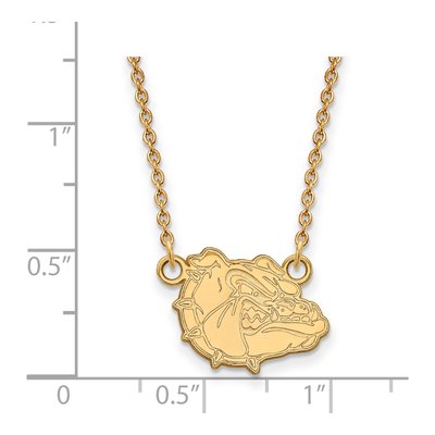 Gonzaga University Gold-Plated Sterling Silver Bulldogs Pendant – view 2