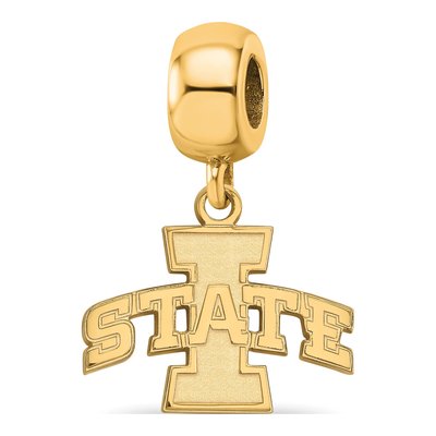 Iowa State University Dangle Bead Charm