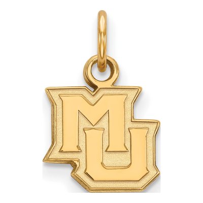 Marquette University Gold-Plated Sterling Silver M-U Extra Small Pendant
