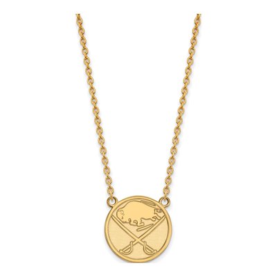Buffalo Sabres Gold-Plated Sterling Silver Large Pendant Necklace