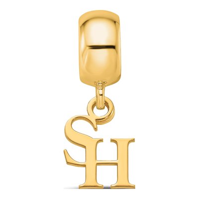 Sam Houston State University Gold-Plated Sterling Silver Extra Small Sam Dangle Bead – view 2